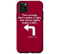 Custodia per iPhone 11 Pro Max Caddyshack Two Wrongs Don't Make a Right
