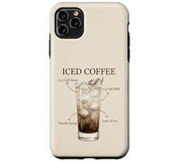 Custodia per iPhone 11 Pro Max Caffè freddo Cold Brew Latte d'avena Sciroppo di vaniglia Ghiaccio
