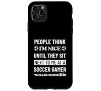 Custodia per iPhone 11 Pro Max Calcio Mamma Vita Divertente Snarky Umorismo Sarcasmo