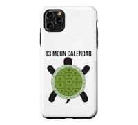 Custodia per iPhone 11 Pro Max Calendario lunare con 13 tartarughe lunari e conchiglie