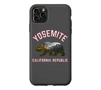 Custodia per iPhone 11 Pro Max California Republic Bear Yosemite Valley National Park Flag