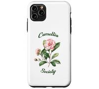 Custodia per iPhone 11 Pro Max Camellia Society Giardinieri di fiori Arte botanica