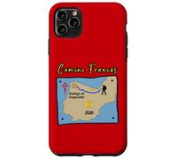 Custodia per iPhone 11 Pro Max Camino Frances 2026 Santiago de Compostela Pilgrim Visualizza mappa