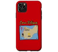 Custodia per iPhone 11 Pro Max Camino Portugues 2026 Santiago de Compostela Pilgrim Visualizza mappa