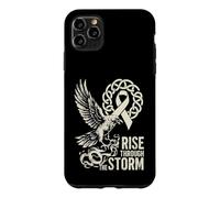 Custodia per iPhone 11 Pro Max Cancro ai polmoni del corvo vichingo - Rise Through The Storm - Norreno