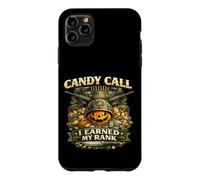 Custodia per iPhone 11 Pro Max Candy Call ha guadagnato grado veterano militare tema Halloween