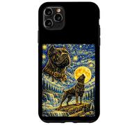 Custodia per iPhone 11 Pro Max Cane Corso Notte Stellata Van Gogh Simpatico Cane Ululante