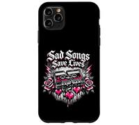 Custodia per iPhone 11 Pro Max Canzoni tristi salvano vite Emo Design