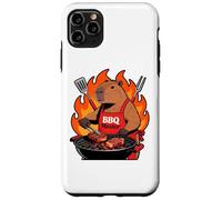 Custodia per iPhone 11 Pro Max Capybara Cooking Grill BBQ Funny Gift Capybara