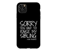 Custodia per iPhone 11 Pro Max Cara mamma, mi dispiace che tu abbia dovuto crescere i miei fratelli come preferisci.