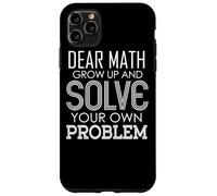 Custodia per iPhone 11 Pro Max Cara matematica, cresci e risolvi i tuoi problemi Algebra Gray
