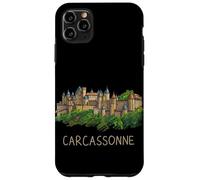 Custodia per iPhone 11 Pro Max Carcassonne Francia viaggio souvenir città punto di riferimento regalo