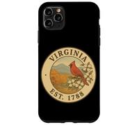 Custodia per iPhone 11 Pro Max Cardinale Vintage con Fiori - Virginia 1788