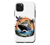 Custodia per iPhone 11 Pro Max Caribbean Cruise Ship Vacation Cruising