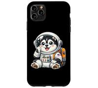 Custodia per iPhone 11 Pro Max Carino cartone animato Husky Spazio ed Explorer Astronauta Cane