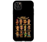 Custodia per iPhone 11 Pro Max Carino Chibi antica mitologia greca Dei e dee