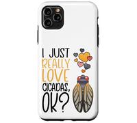 Custodia per iPhone 11 Pro Max Carino Cicada Amante Mi piace davvero le cicale