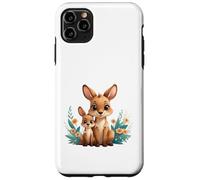 Custodia per iPhone 11 Pro Max Carino Madre Canguro E Joey Animale Illustrazione