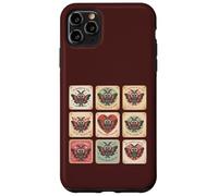 Custodia per iPhone 11 Pro Max Carino Mothman Valentine Puns Cryptid Lover Cards