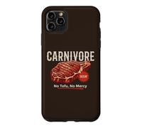 Custodia per iPhone 11 Pro Max Carnivore No Tofu Bistecca Manzo Amante della Carne Grill BBQ Keto Dieta