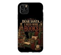 Custodia per iPhone 11 Pro Max Caro Babbo Natale ho bisogno di più libri Lettore di Natale Amante dei libri