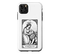 Custodia per iPhone 11 Pro Max Carta dei Tarocchi Vintage Zodiaco Leone Strega Celeste Astrologia