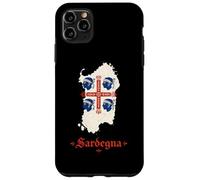 Custodia per iPhone 11 Pro Max Cartina della Sardegna Quattro Mori Sardegna Italia Pride Design