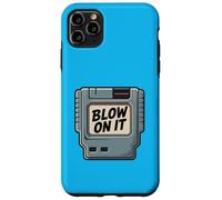 Custodia per iPhone 11 Pro Max Cartuccia di gioco retrò Blow On It 80s 90s Art