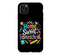 Custodia per iPhone 11 Pro Max Casa Dolce Homeschool Mamma Insegnante Carino Scuola Homeschooling