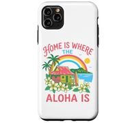 Custodia per iPhone 11 Pro Max Casa è dove l'Aloha è Hawaiian Beach Surf Paradise Art