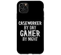 Custodia per iPhone 11 Pro Max Caseworker By Day Gamer By Night Servizi sociali Case Worker