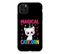 Custodia per iPhone 11 Pro Max Cat and Unicorn Caticorn Magical Funny Kitten Cats Lovers