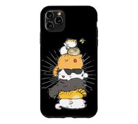 Custodia per iPhone 11 Pro Max Cats Meowtain Pile Cat Anime Kawaii, divertente regalo per amanti dei gattini