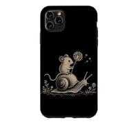 Custodia per iPhone 11 Pro Max Cavalcando il topo Lumaca Foresta Fauna Selvat