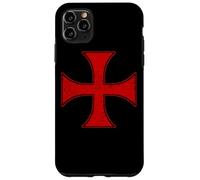 Custodia per iPhone 11 Pro Max CAVALIERI TEMPLARI CROCE PATTEE CRUSADER ORDINE DELLA CROCE ROSSA