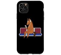 Custodia per iPhone 11 Pro Max Cavallo Con Cuffie Ascoltare Vibes