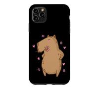 Custodia per iPhone 11 Pro Max Caviidae Caviidae è innamorata di Flower