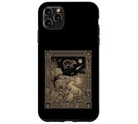 Custodia per iPhone 11 Pro Max Celeste Capibara Tarocchi Zodiaco Occulto