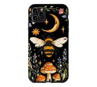 Custodia per iPhone 11 Pro Max Celestial Bee Moon Mushroom Cottagecore Botanical