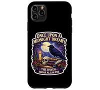 Custodia per iPhone 11 Pro Max C'era una volta una mezzanotte Dreary The Raven Edgar Allan Poe Fan