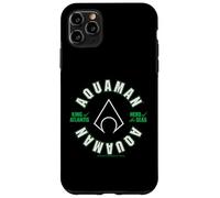 Custodia per iPhone 11 Pro Max Cerchio con logo Aquaman King of Atlantis Hero of the Seas