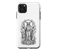 Custodia per iPhone 11 Pro Max Cernunnos, divinità celtica della foresta sacra, motivo: corna sacra