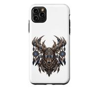 Custodia per iPhone 11 Pro Max Cervo vichingo Eikthyrnir vichinghi rune valhalla celti