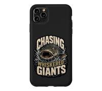 Custodia per iPhone 11 Pro Max Chasing Whiskered Giants Citazione Cacciatore di Pesce Gatto