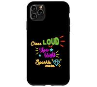 Custodia per iPhone 11 Pro Max Cheerleader Cheer Loud Shine Bright Cheerleaders regalo