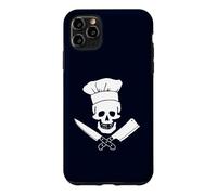 Custodia per iPhone 11 Pro Max Chef Skull Funny Kitchen Pirate Cuoco culinario