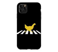 Custodia per iPhone 11 Pro Max Chicken Crosses Road Crosswalk Silhouette Graphic T-Shirt