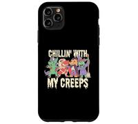 Custodia per iPhone 11 Pro Max CHILLIN WITH MY CREEPS Divertente Halloween Friends Meme