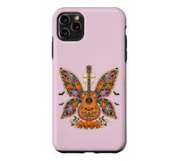 Custodia per iPhone 11 Pro Max Chitarra gioiello ali di farfalla western cowgirl Halloween