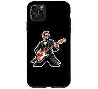 Custodia per iPhone 11 Pro Max Chitarra Rockin President American Independence Day USA Cool